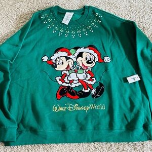 Disney Store Walt Disney World Holiday Sweatshirt